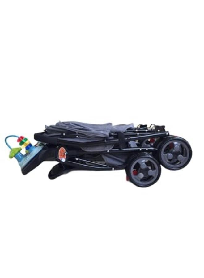 ال سي عربة أطفال قابلة للطي وخفيفة الوزن مع مقعد قابل للتعديل ومظلة شمسية للأطفال حديثي الولادة والأطفال الصغار - Image 2